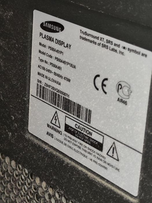Плазма 50 дюймов Samsung PS50A451P1
