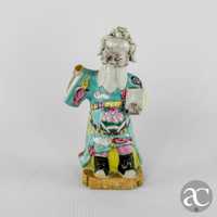 Figura de Imortal porcelana, Família Rosa Jiaqing séc. XVIII / XIX nº2
