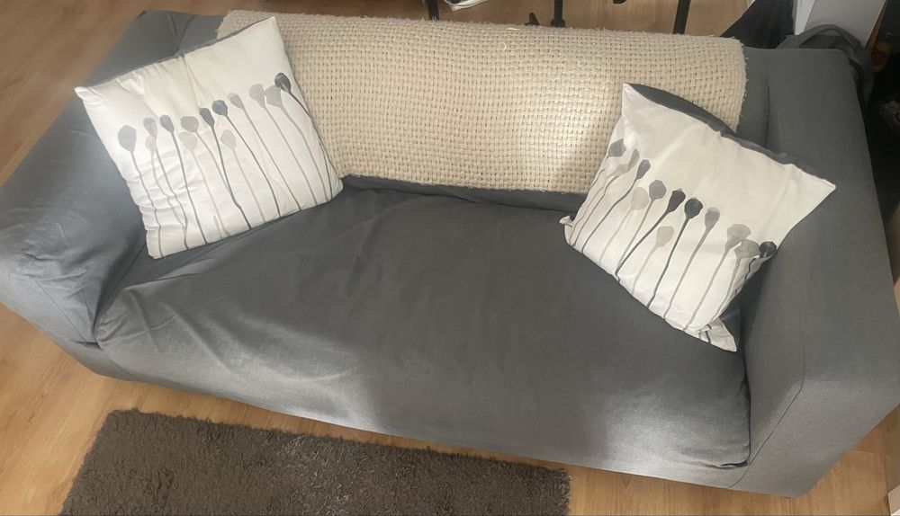 Sofá Cinzento 3 Lugares