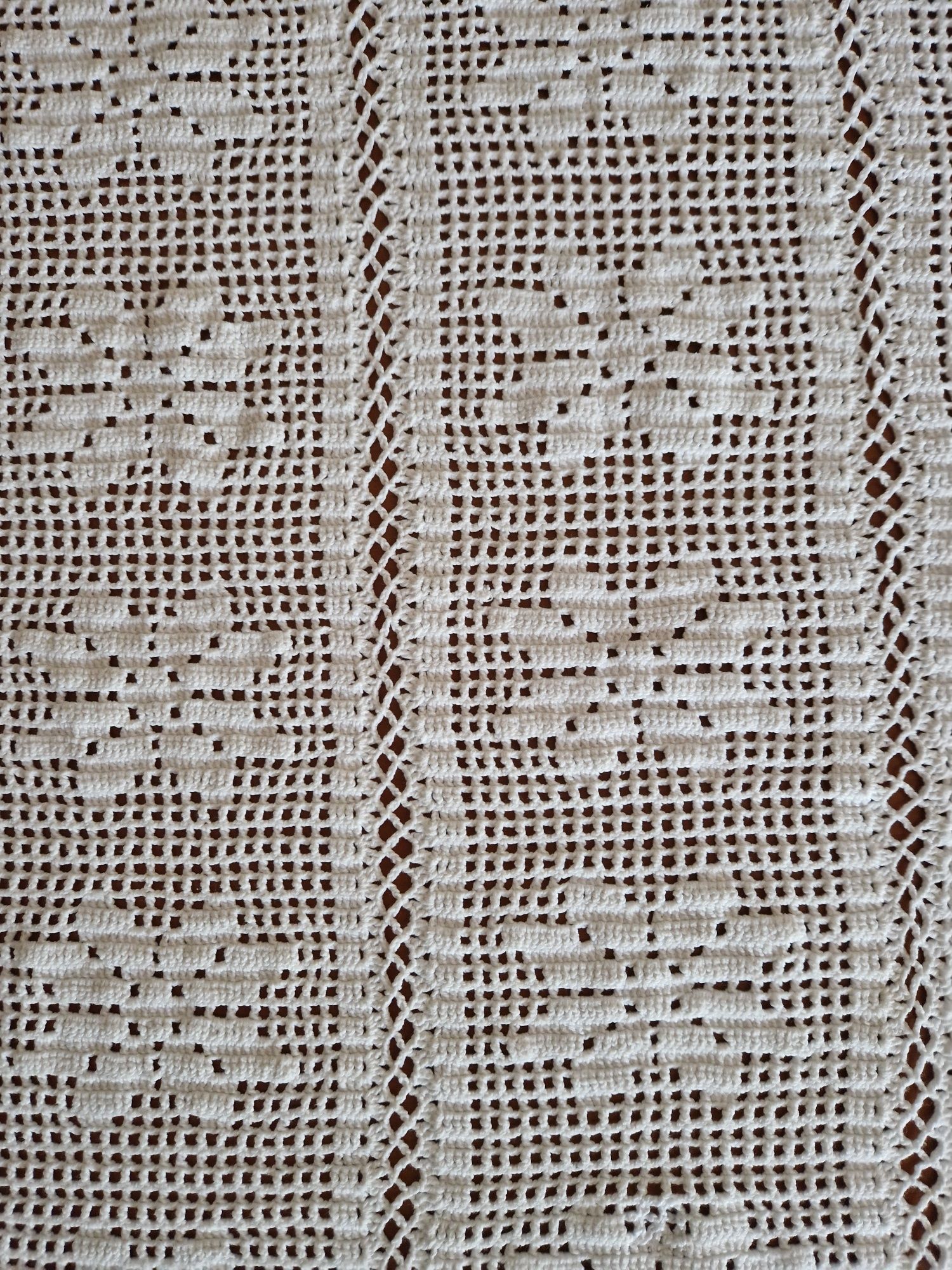Colcha em algodão feita à mão (crochet artesanal)