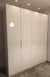2x Szafa Ikea Pax 100x58x236 biały połysk - z bogatym wyposażeniem