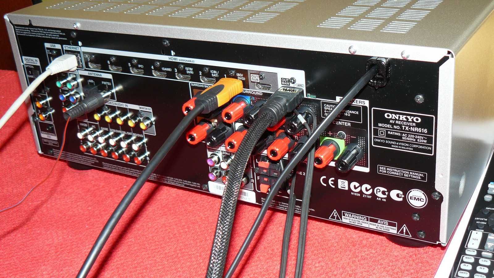ONKYO TX-NR616 4K Wzmacniacz 7.2 kanałów 7x165W