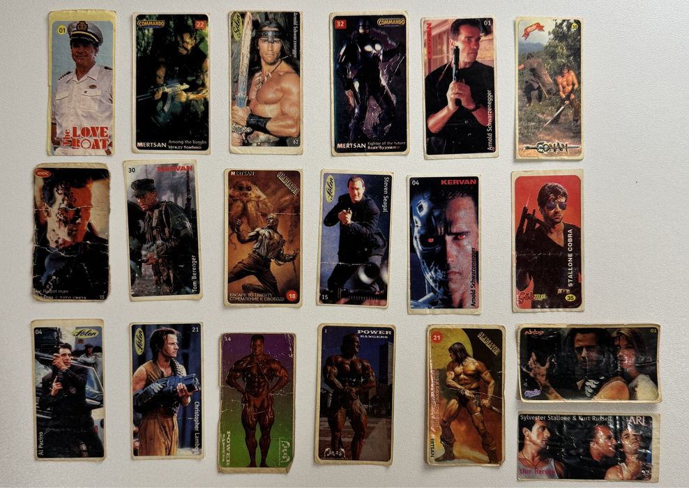 Naklejki z gumy RETRO, Terminator (Gum Stickers / Wrappers)