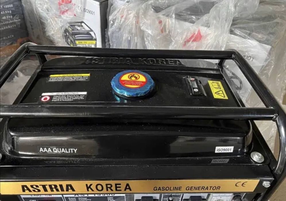 Бензиновий генератор AstraKorea 3кВт, 5кВт, 8кВт. 1 та 3 фази!