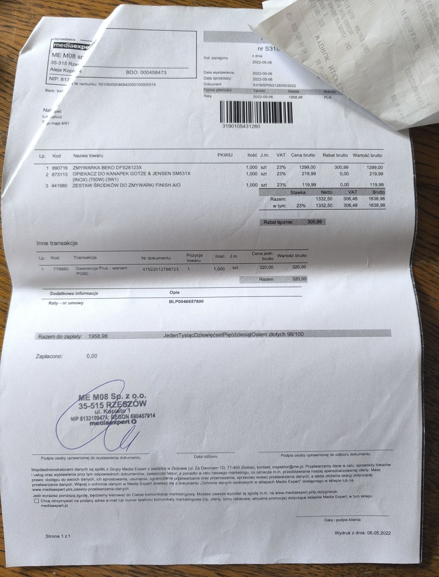 Zmywarka Beko DFS28123X