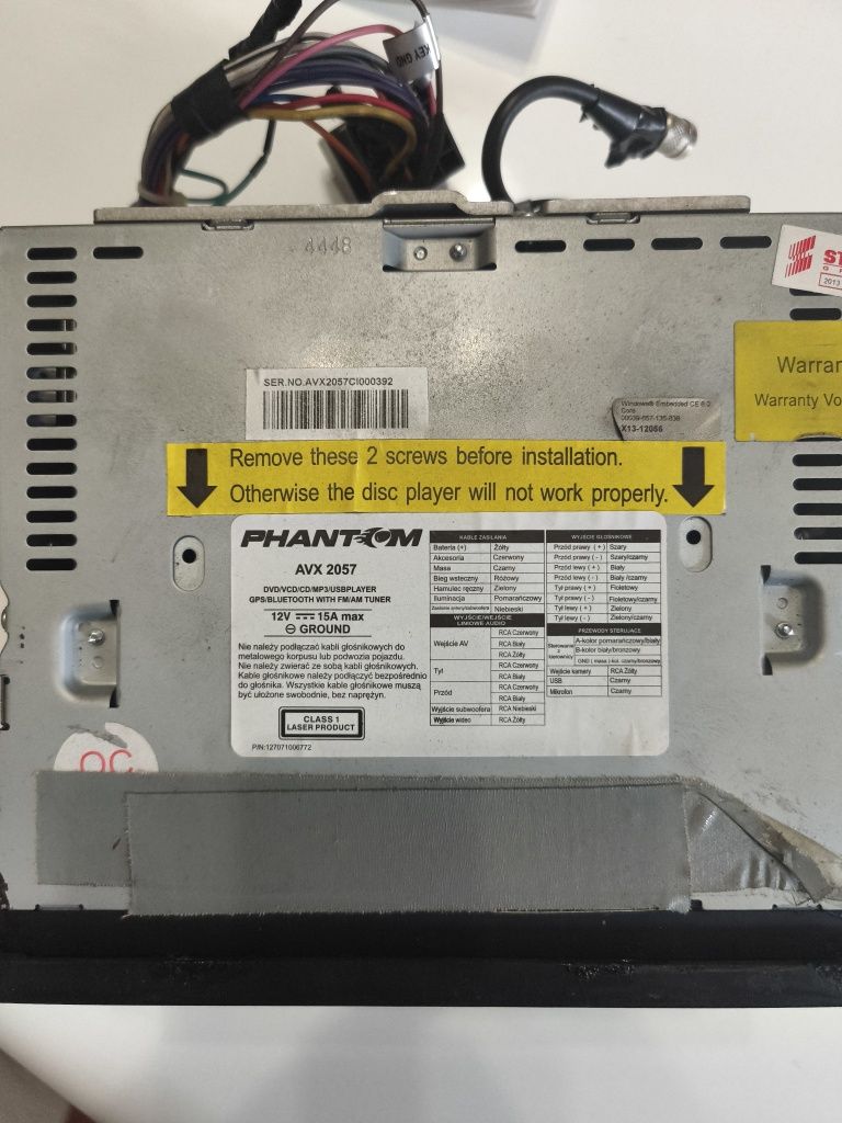 Radio z nawigacją, Bluetooth, możliwość podłączenia kamery cofania