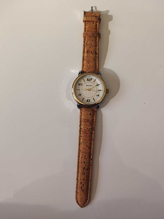 Relógio de Pulso ORA-NEW Analógico (Bracelete de Cortiça)