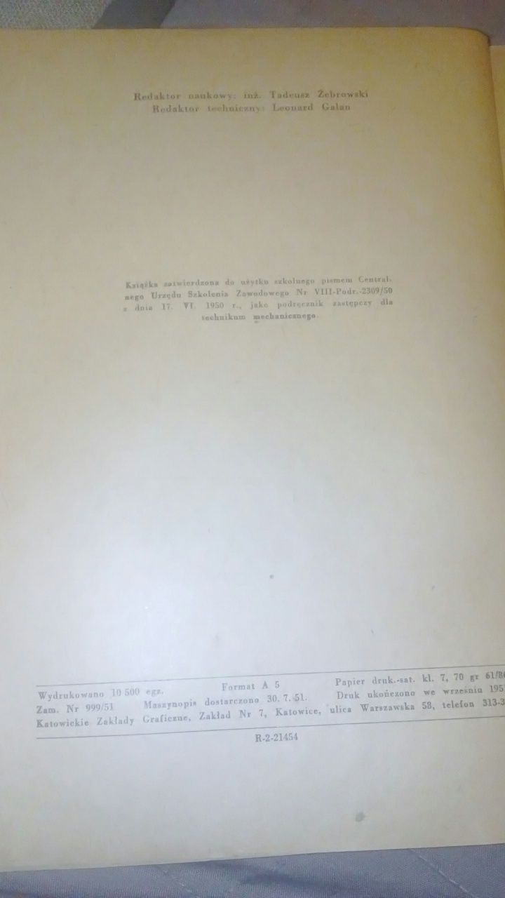 Obróbka Skrawaniem, Geisler, 1951 r, mechanizmy obrabiarek, tokarki