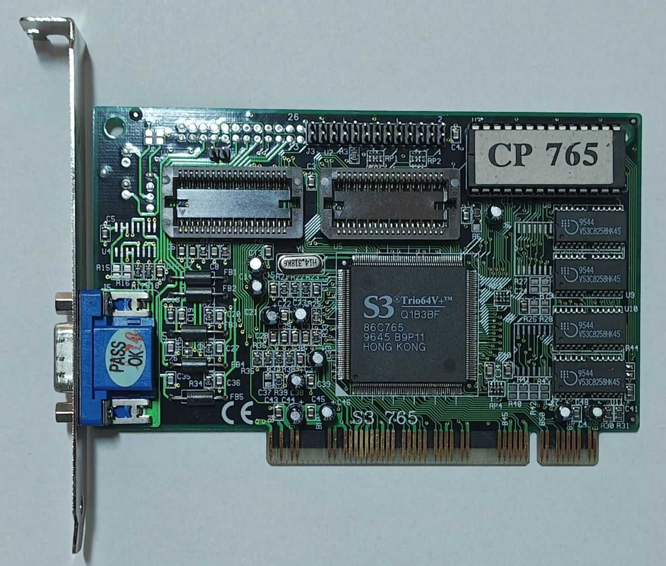 Karta graficzna S3 TRIO64V+ 1MB PCI VGA RETRO stan BDB CP765