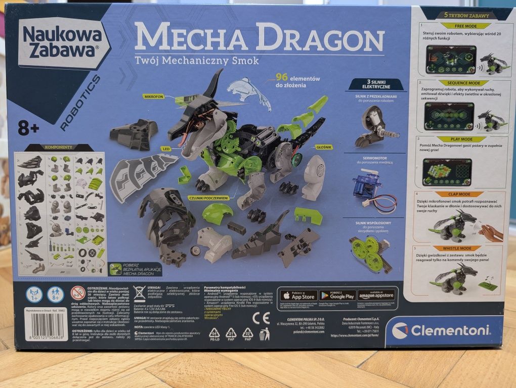 Smok robot. Mecha Dragon 8+