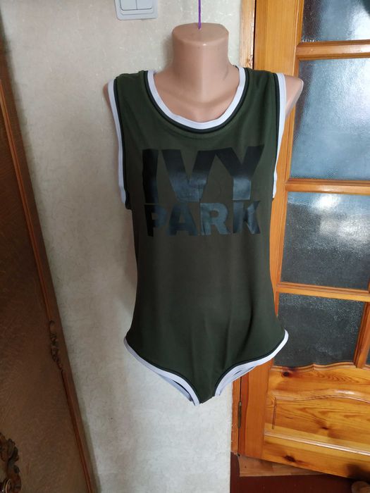 Дуже круте еротичне боді ivy park оливкового кольору,хакі XL (48-50рр)