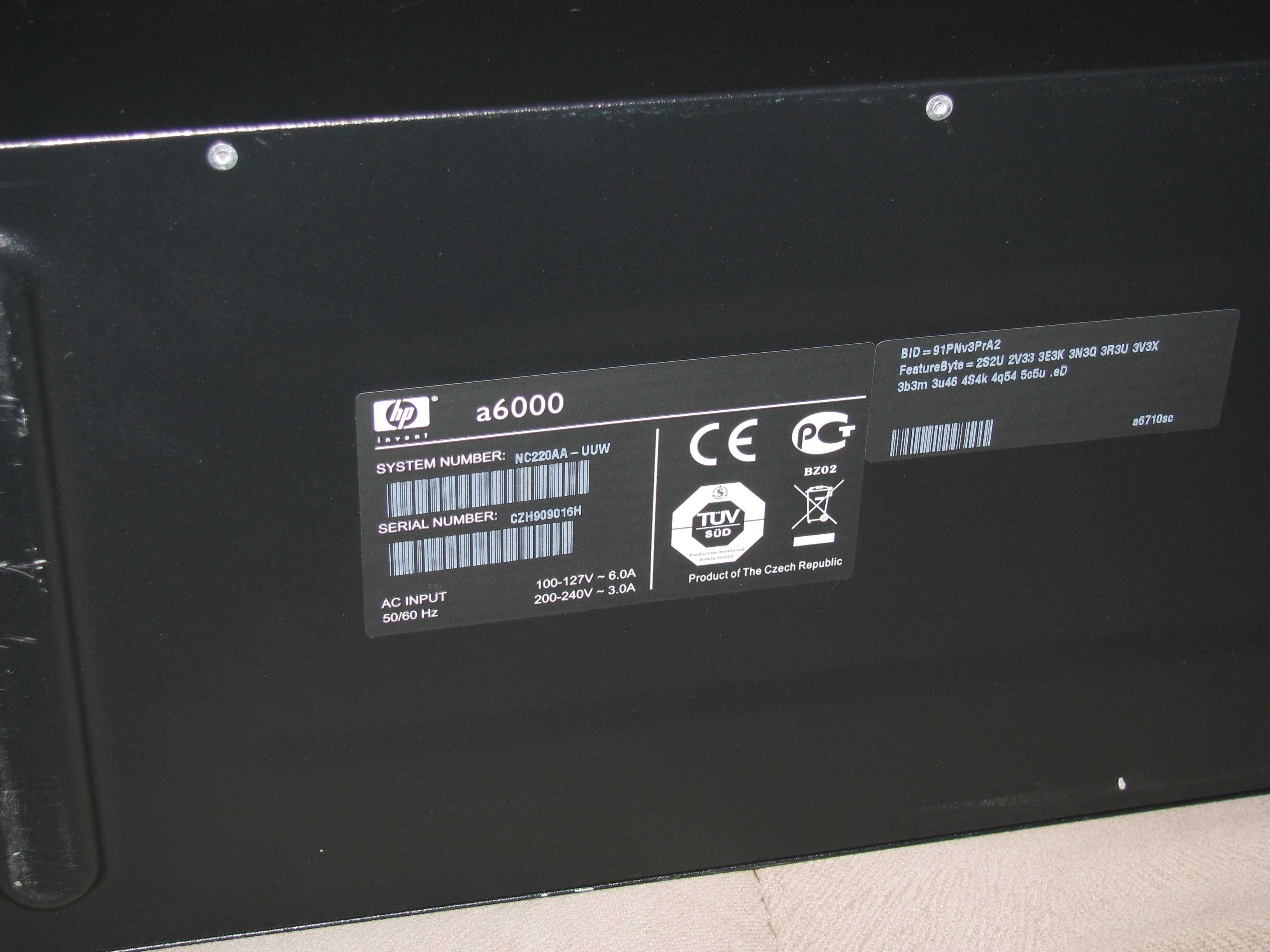 Komputer Retro HP A6000 GeForce 8800GT