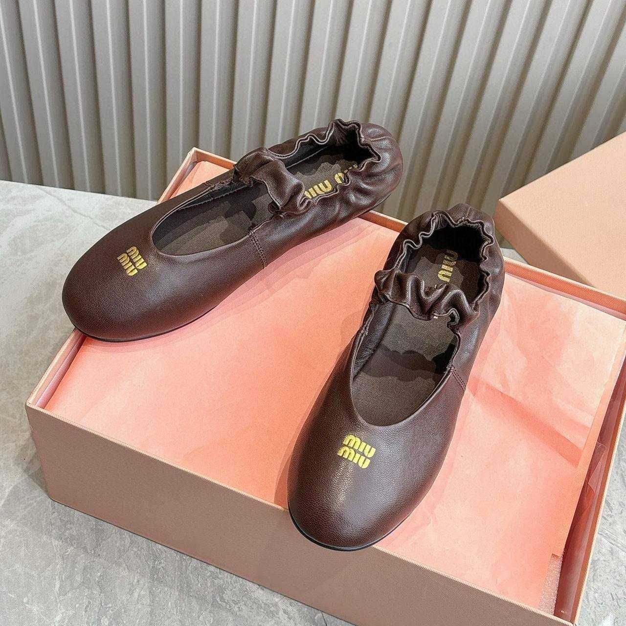 Wyprzedaż -50 %Luksusowe Balerinki Miu Miu!Skóra!Premium!OD RĘKI 36-41