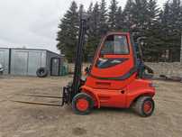 Linde H40T-04  Wózek widłowy Linde H40T-04 LPG 4 tony pozycjoner widły 170cm kabina