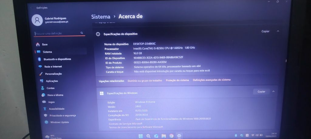 Laptop HP impecável
