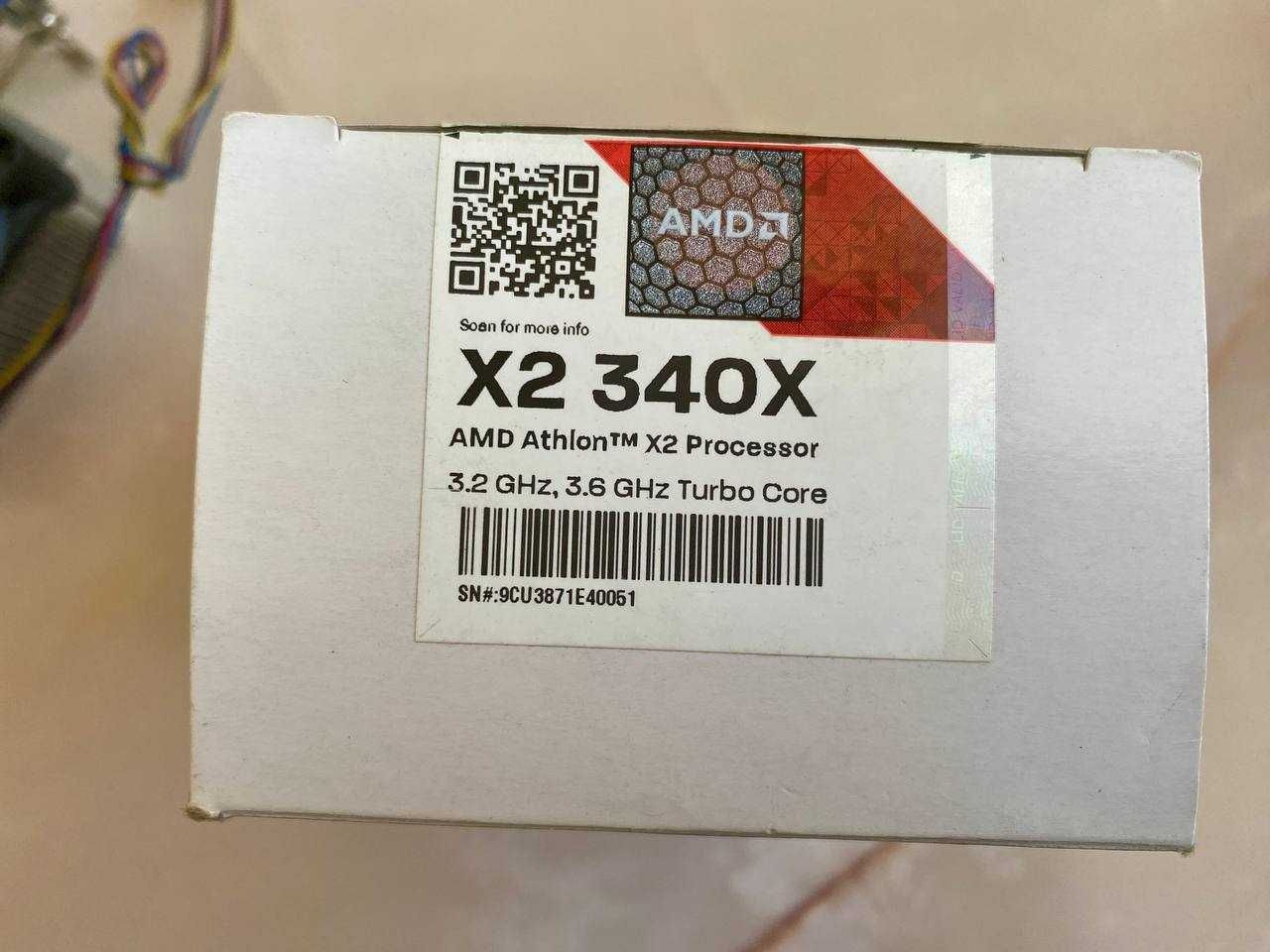 Процесор AMD Athlon X2 340X 3,2-3,6 GHz, FM2 BOX б/в