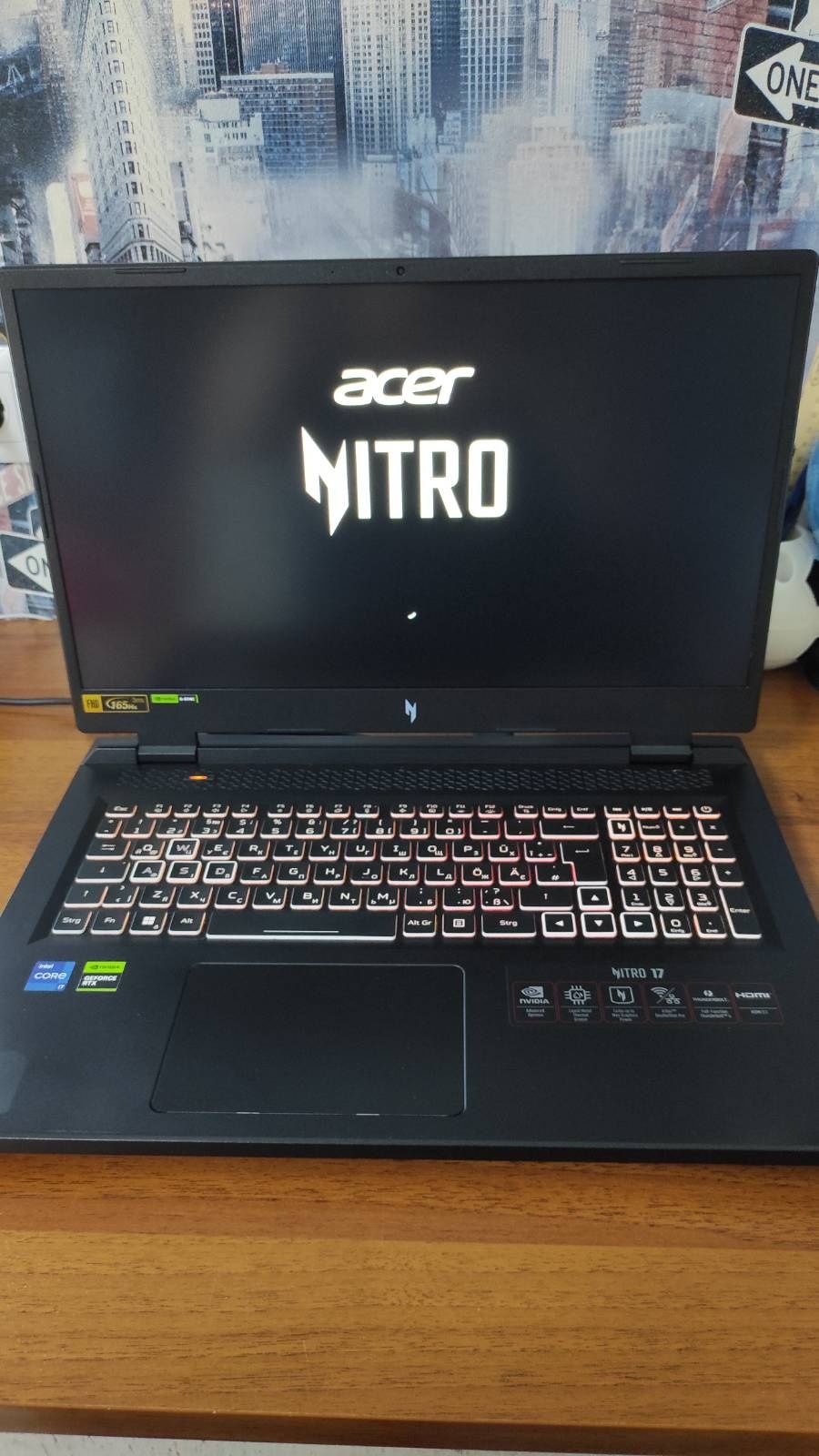 Продам ноутбук Acer Nitro 5 AN17-51, i7 13700h, 17''