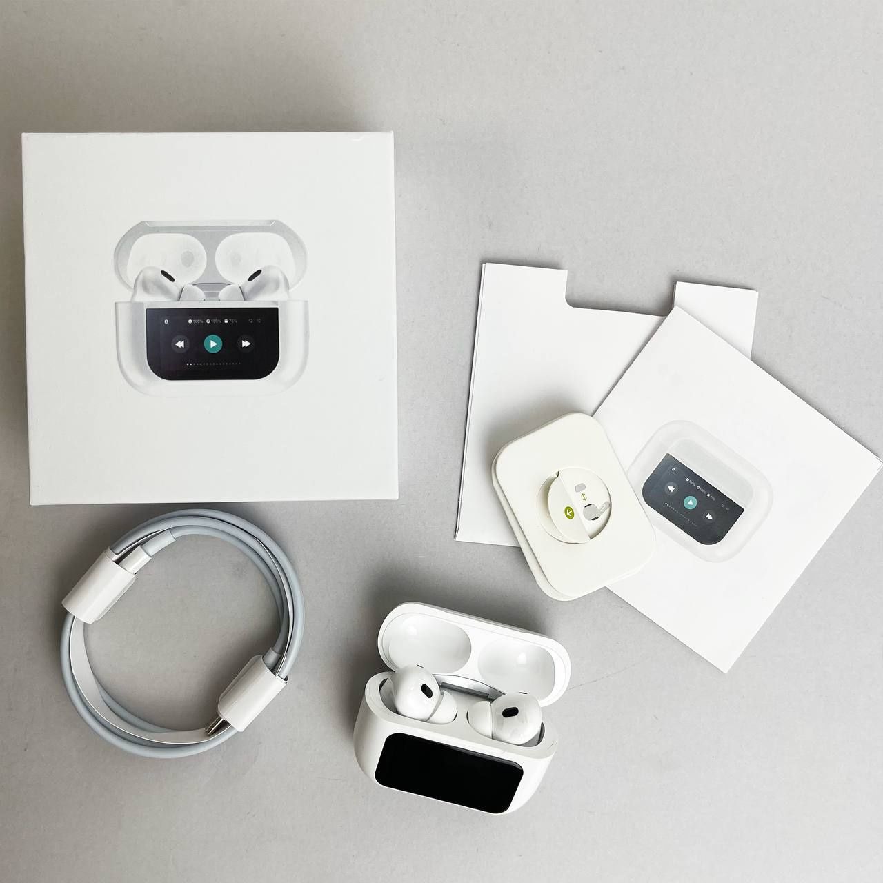 Купити безпровідні Bluetoothі навушники AirPods Pro 2 здисплеєм ХІТ202