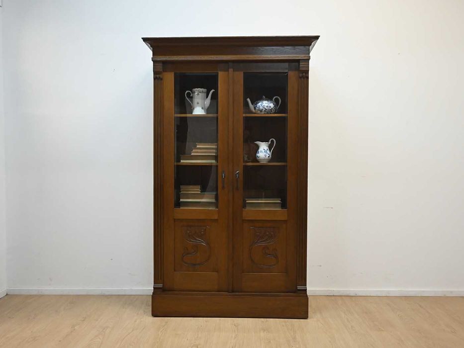 dębowa witryna secesyjna 103002