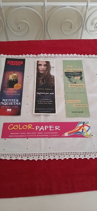 Marcadores de livros, novos