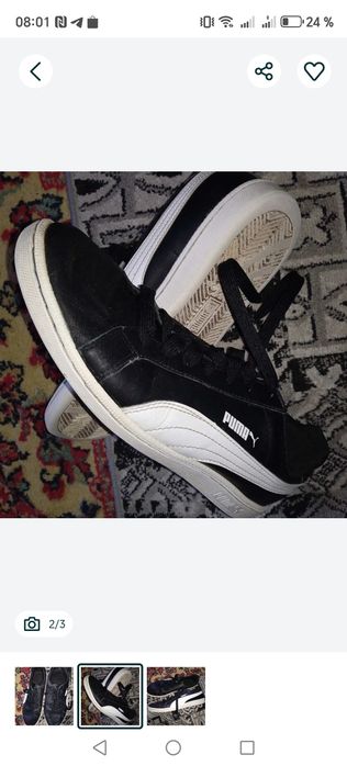 Кроссовки кеды оригинал Puma 43р