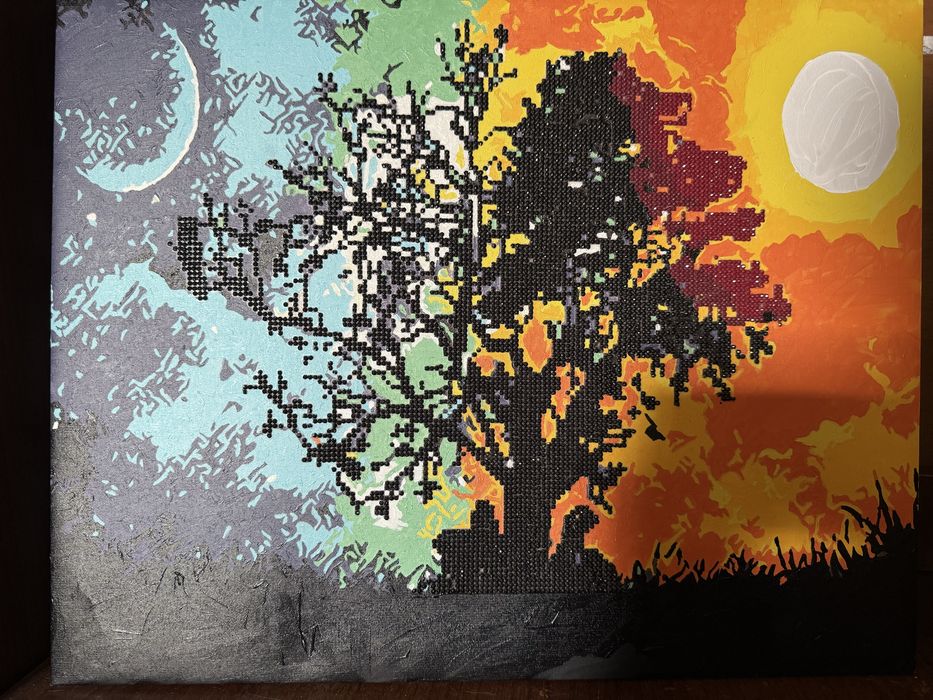 Міняю картини/алмазну мозаїку на корм для безпритульних котиків