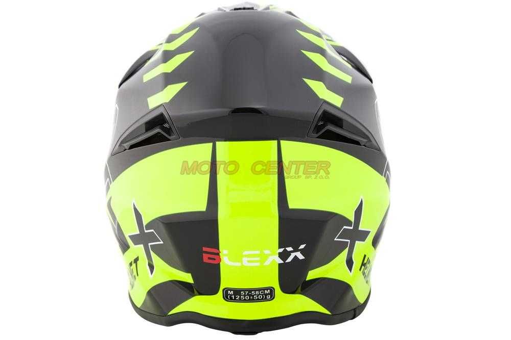 Kask Crossowy BLEXX MD-902 seledyn rozmiar M Homologacja ECE R22-06