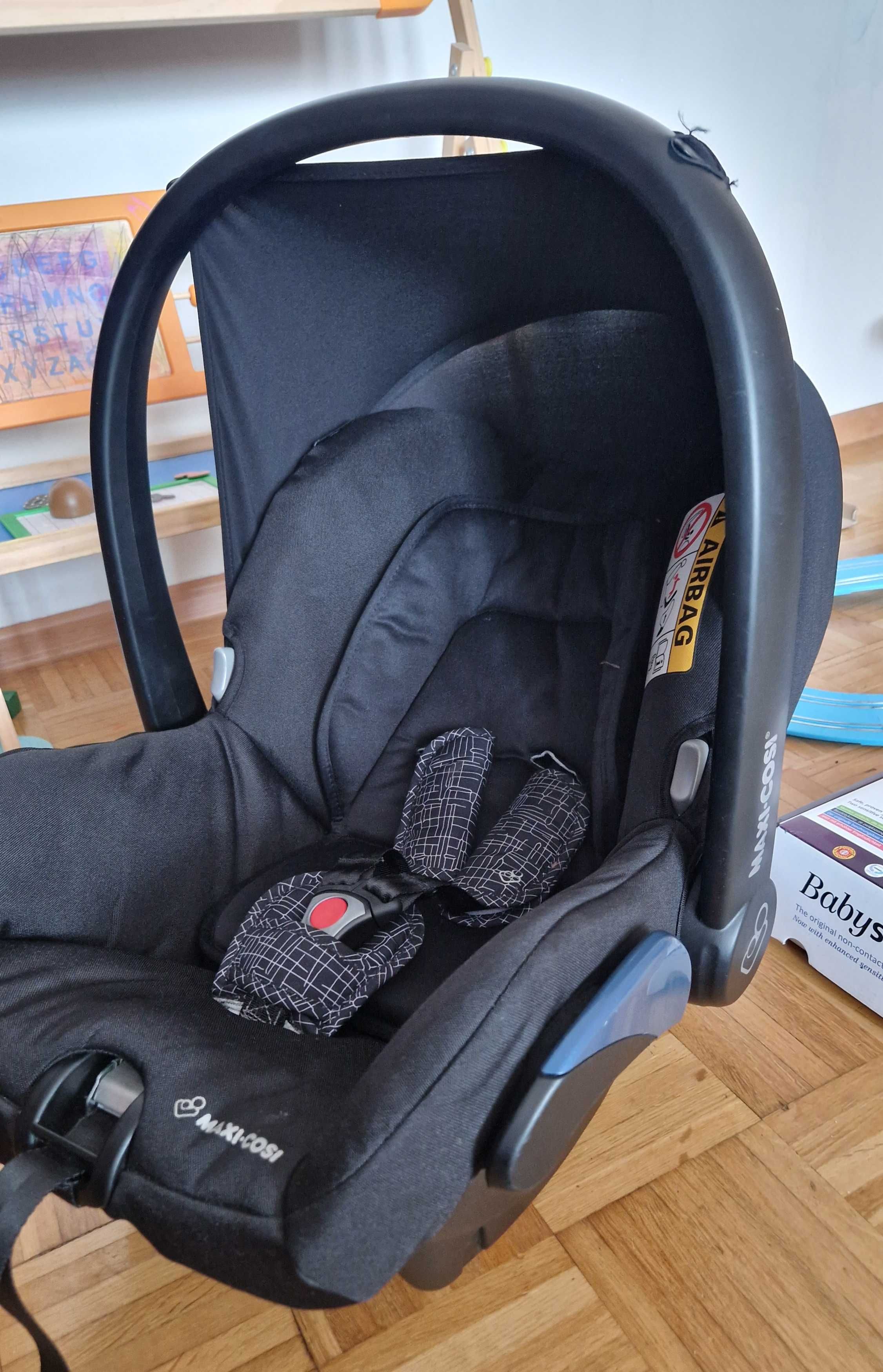 Fotelik 0-13 maxi cosi i monitor oddechu baby sense 7