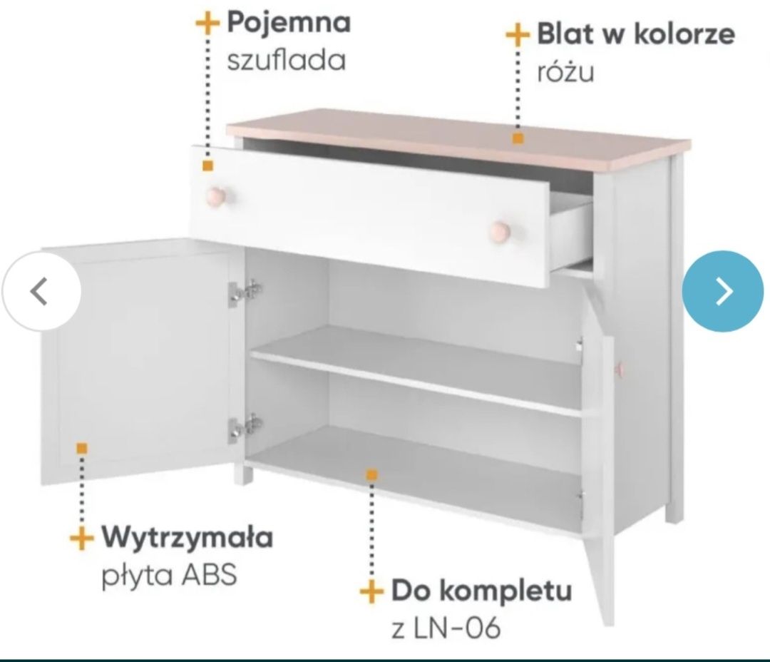 Zestaw komplet mebli dla dziewczynki dziecięce mlodziezowe