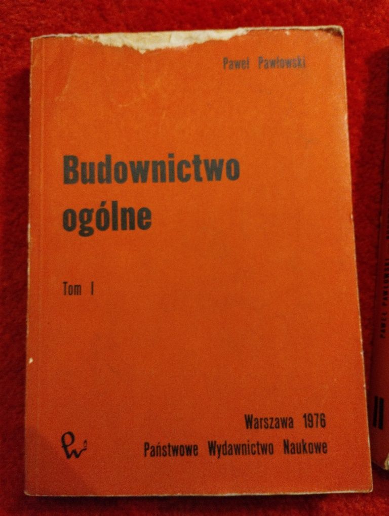 Budownictwo ogólne podręcznik dwa tomy Pawłowski
