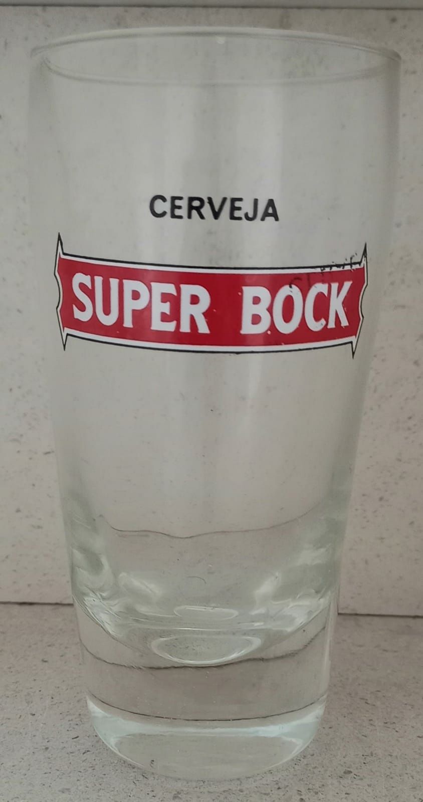 Copo raro de cerveja Portuguesa Super Bock