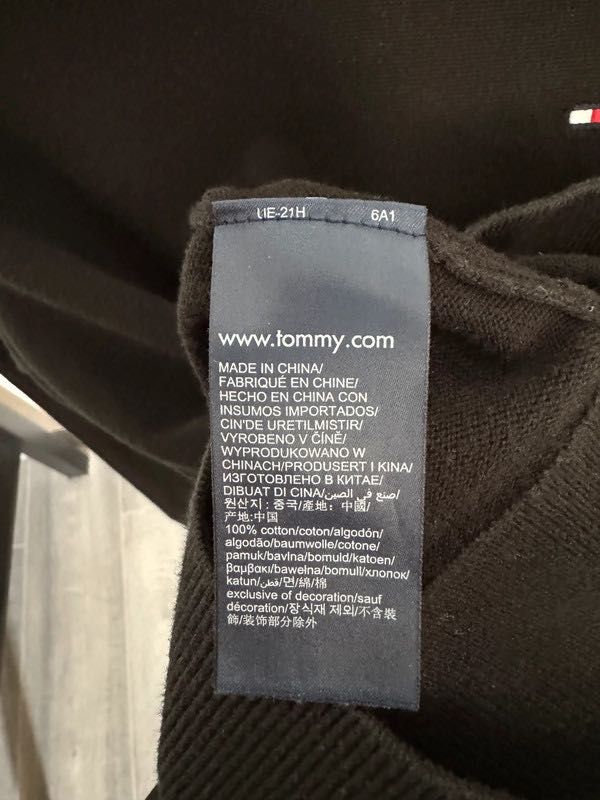 Sweter Tommy Hilfiger ciemnozielony [Męski rozmiar XS]