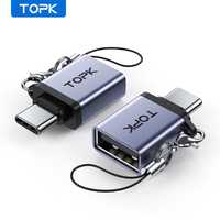 OTG адаптер USB Type-C до Type-A TOPK AT06