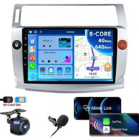 ADIO android 13 nawigacja GPS citroen C4 carplay 2/64GB SIM