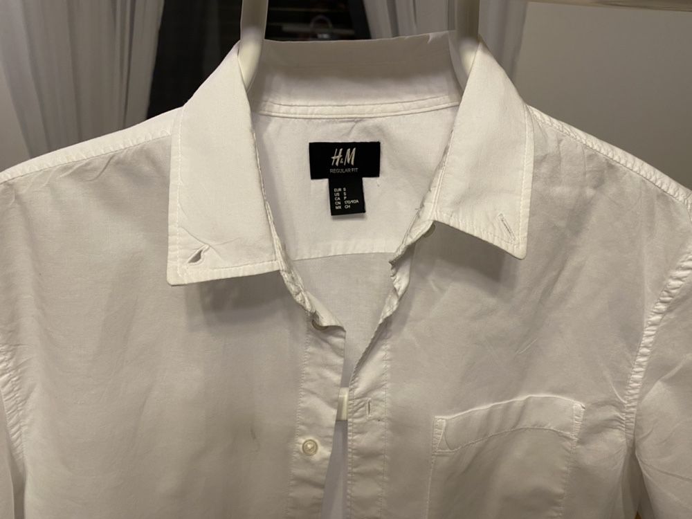 H&M koszula biała młodzieżowa