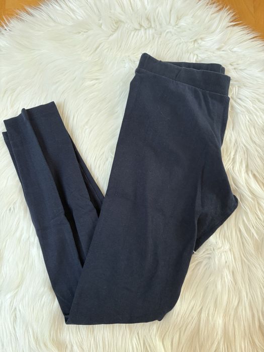 Legginsy damskie Calzedonia S bawełna granatowe