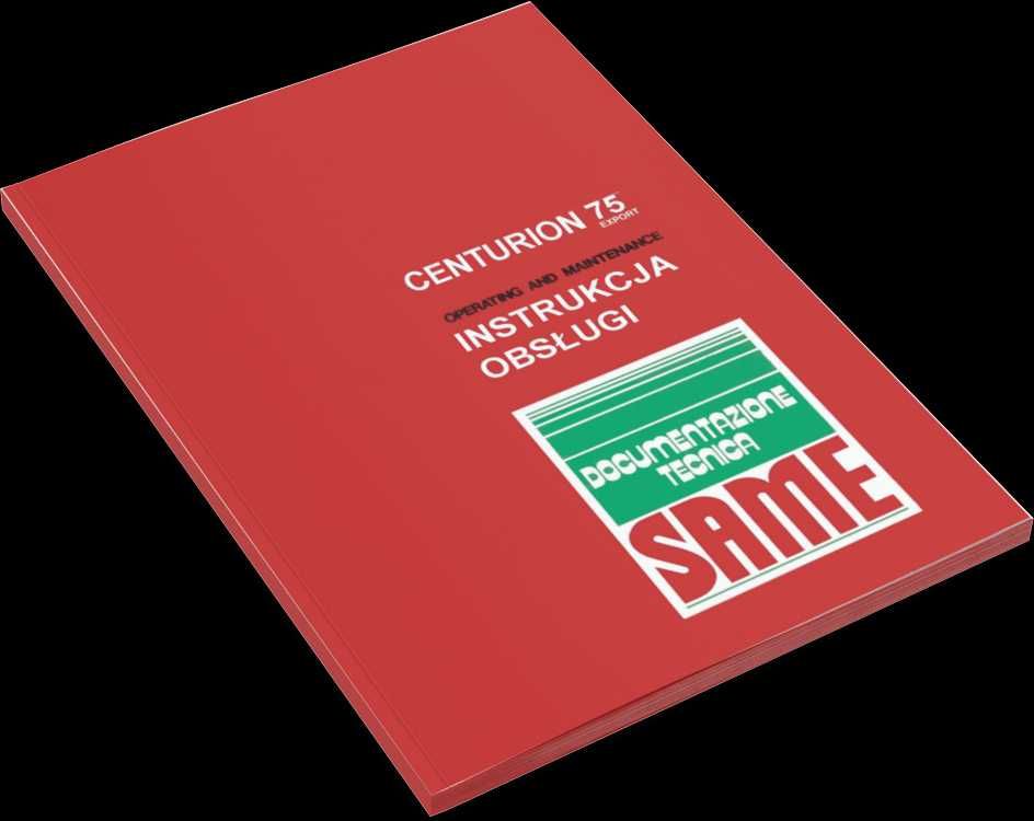 Instrukcja obsługi Same Centurion Export 75
