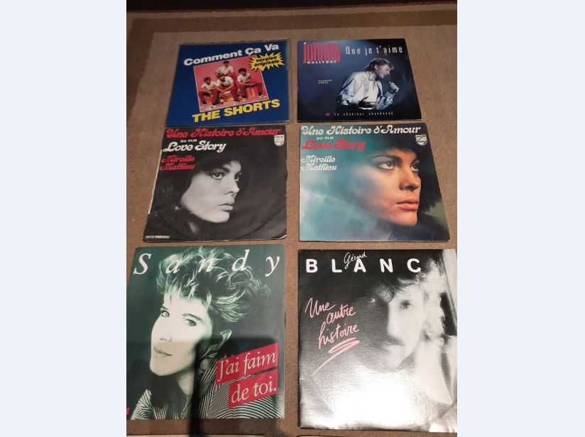 discos vinil 45 + vários antigos vinil