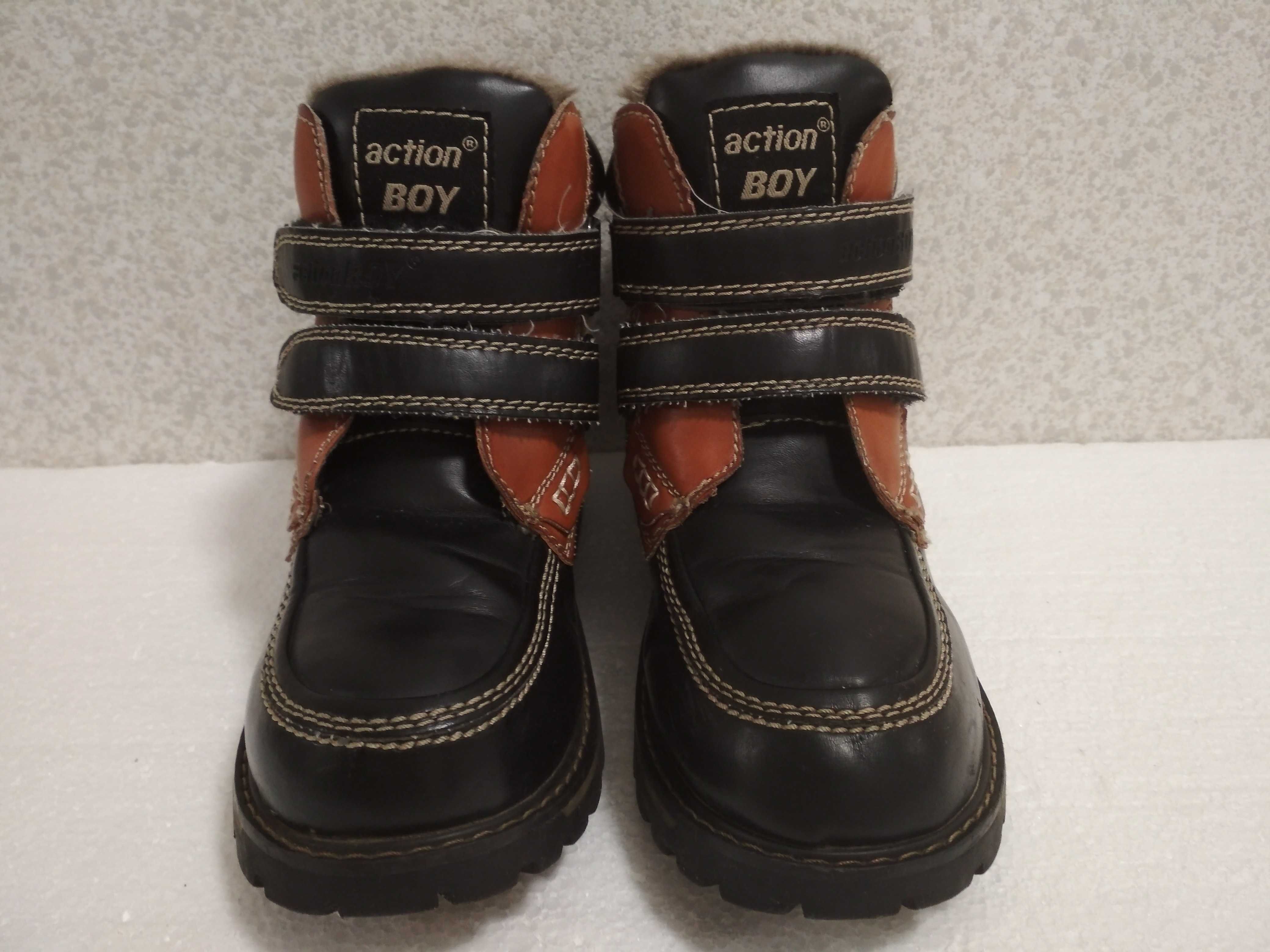 Buty zimowe ACTION BOY rozmiar 34 wkładka 22cm