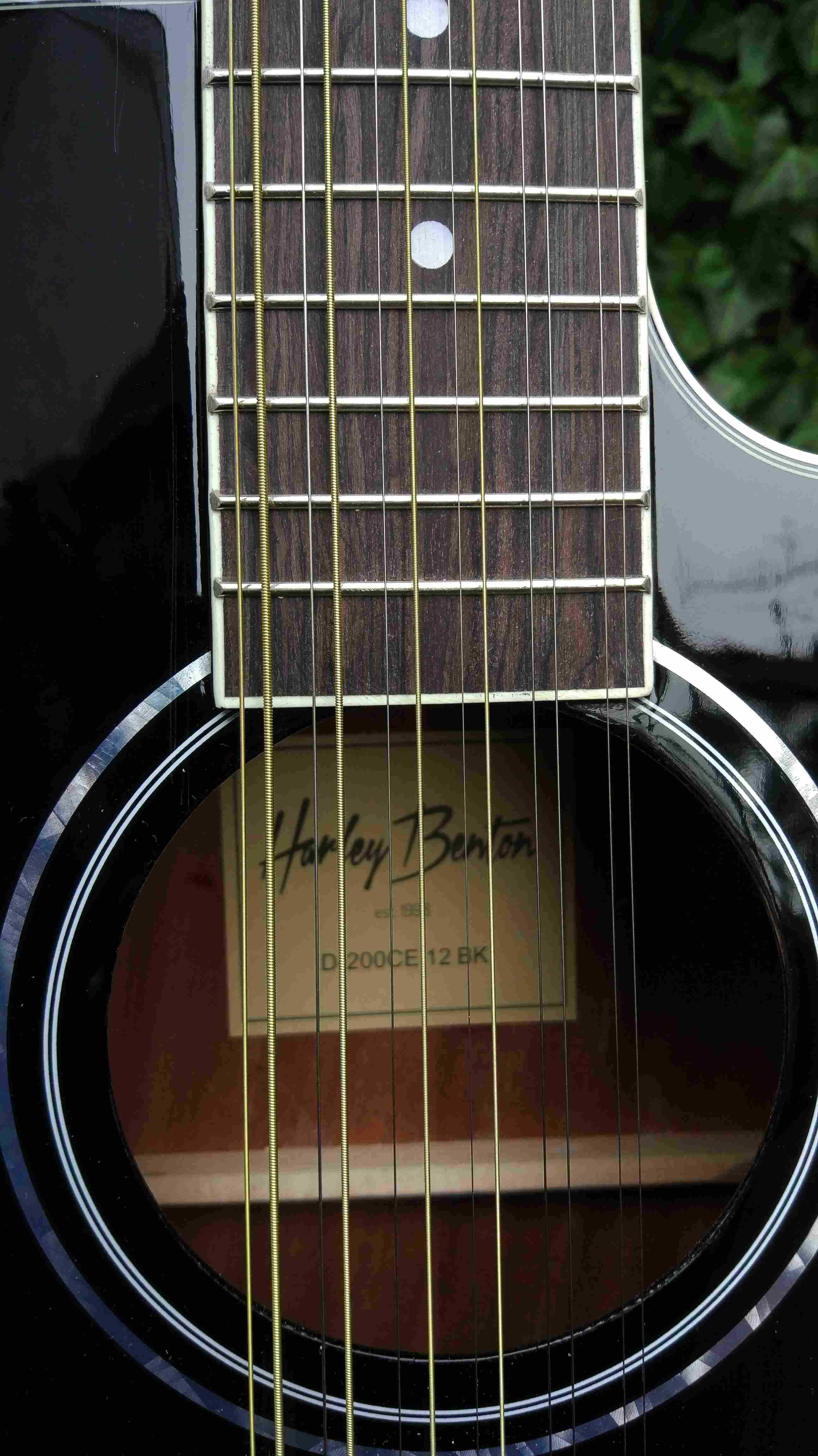 Nowa gitara elektro akustyczna 12 strunowa HB D-200CE-12BK