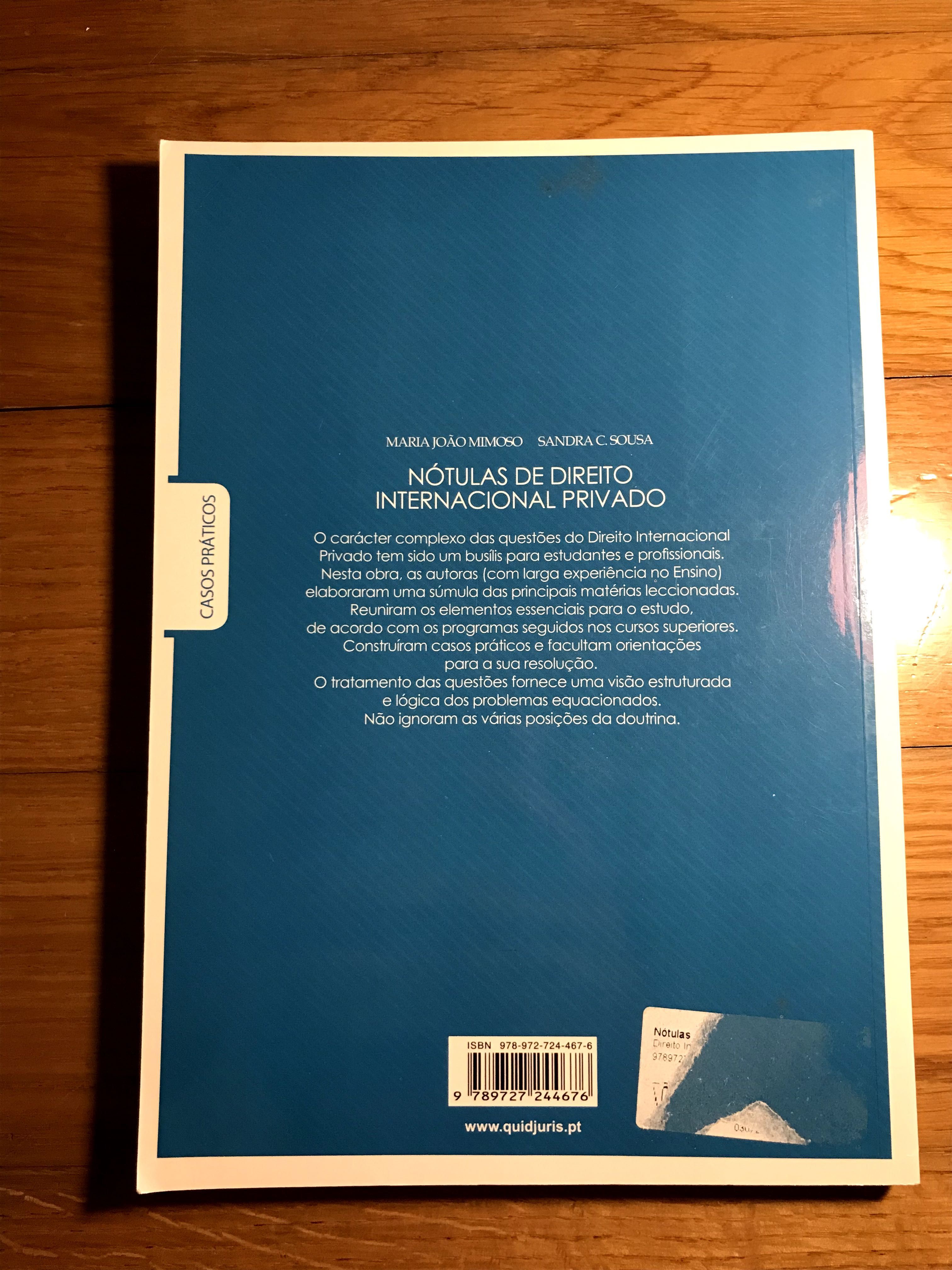 Nótulas de Direito Internacional Privado