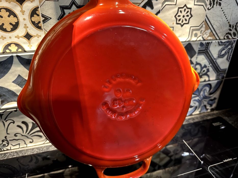 2 patelnie żeliwne Le Creuset mała i duża