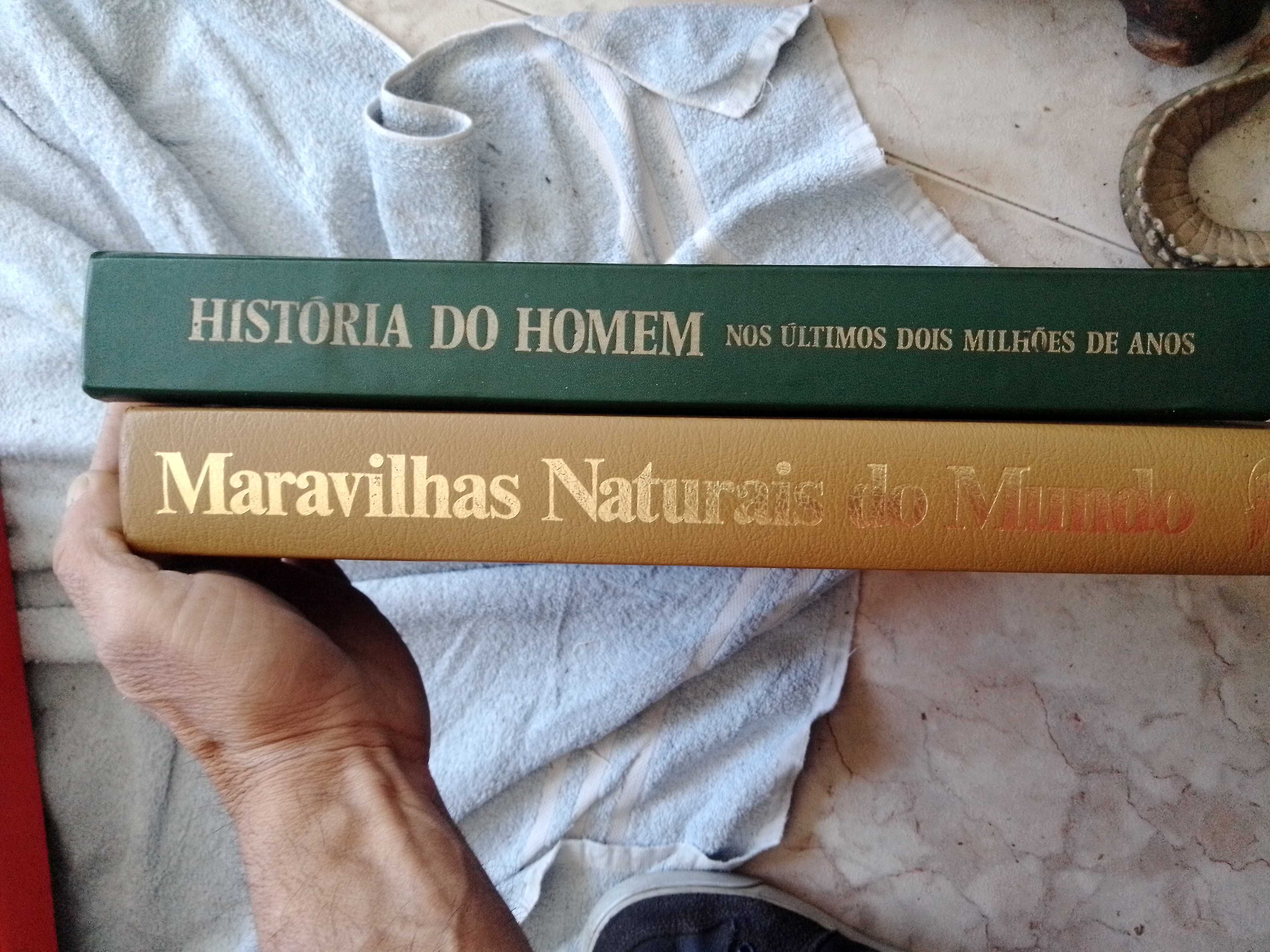 dicionários historia do homem e  Maravilhas Naturais do Mundo