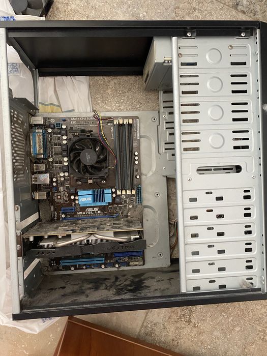 Комплект am3+ fx6300, 8gb ddr3 , gtx 750 ti 4gb, корпус