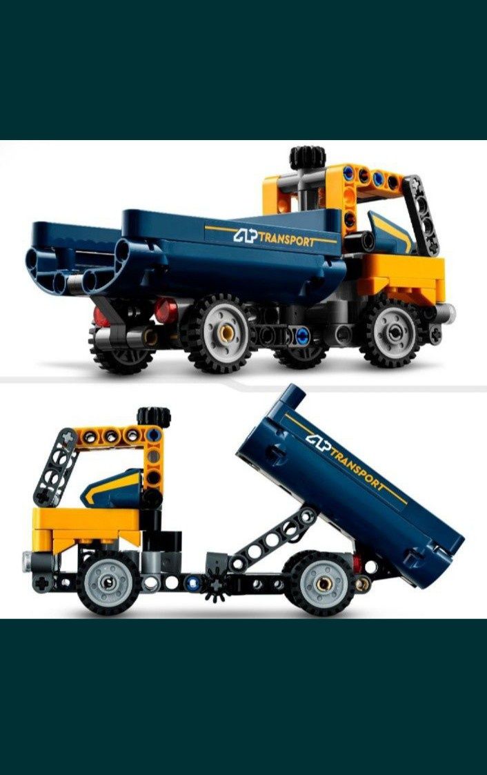 LEGO Technic zestaw budowlany
Ciężarówka oraz Spychacz