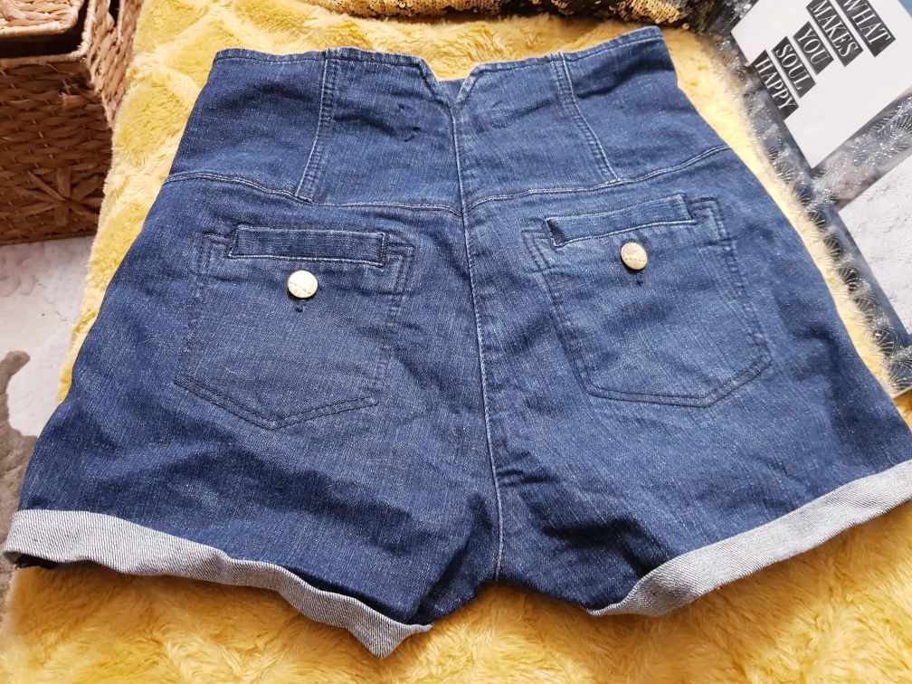 Spodenki jeansy wysoki stan rozmiar w 28 s m