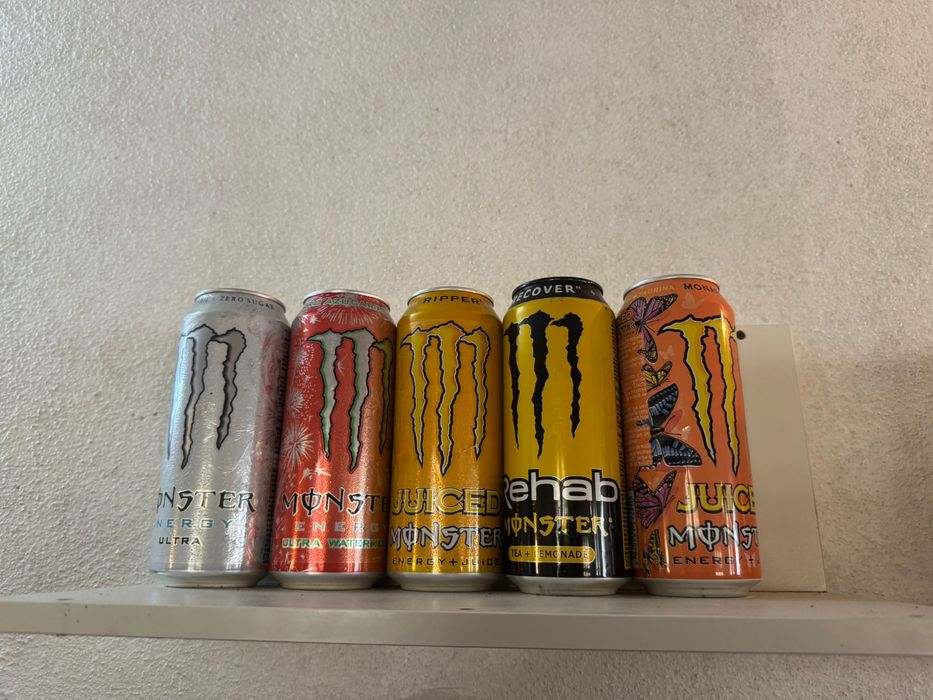 Latas da monster energy  para coleçao