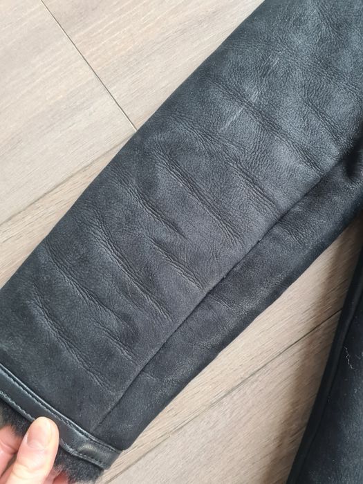 Isabel Marant kożuch naturalny płaszcz czarny S