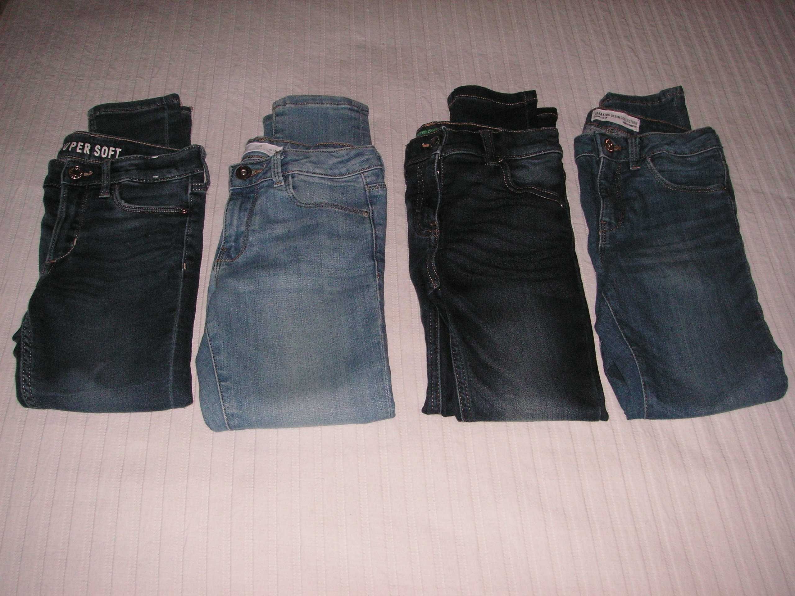 Calças Ganga / Jeans Zara, Benetton e Zara Kids T/8 Anos