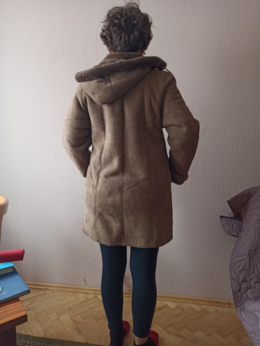 Kożuch damski skórzany XL